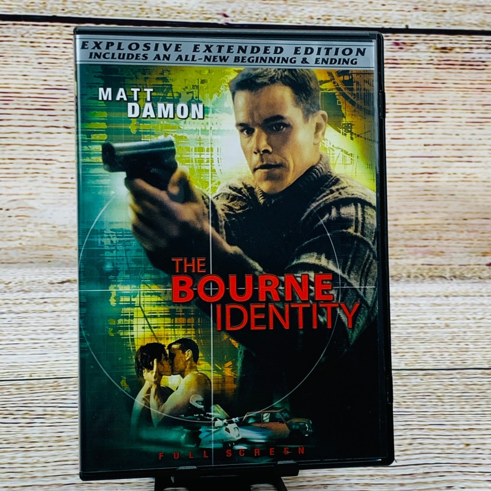 The Bourne Identity [2002 DVD] Explosive Extended Edition Matt Damon Full Screen